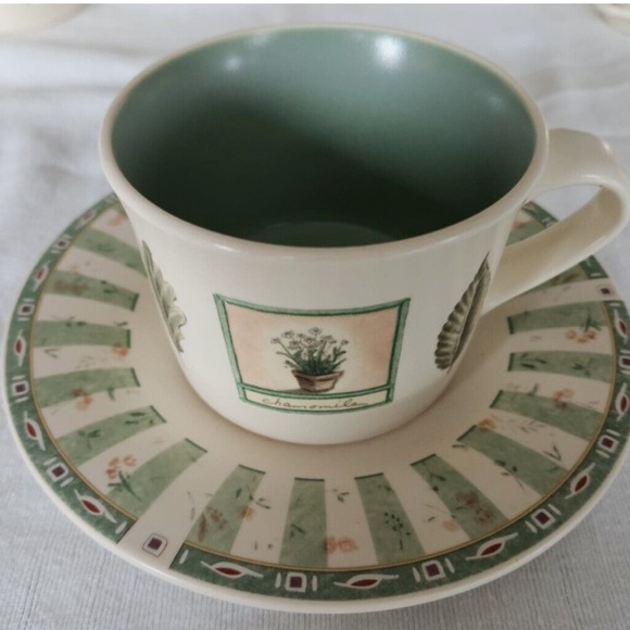 Pfaltzgraff Naturewood Pattern 2-Coffee Cup and 2-Saucer Set~4 Pieces Total - Picture 15 of 15